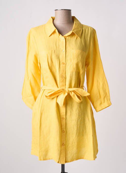 Rochie midi galben AGATHE & LOUISE femeie