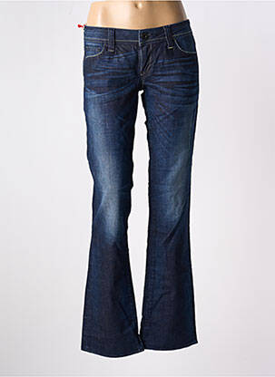 Blugi cu croială dreaptă albastru GUESS femeie