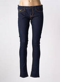 Blugi skinny țesătură brută talie joasă albastru GUESS femeie