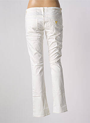 Pantalon drept elasticitate talie joasă alb GUESS femeie