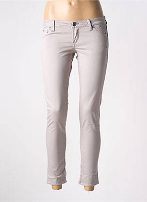 Pantalon 7/8 elasticitate talie joasă gri GUESS femeie