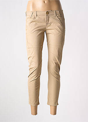 Pantalon 7/8 elasticitate talie joasă bej GUESS femeie