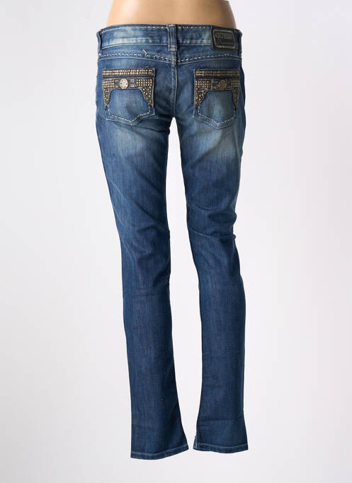 Blugi cu croială slim albastru GUESS femeie