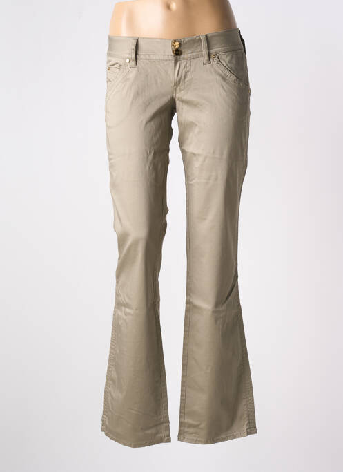 Pantalon drept bej GUESS femeie