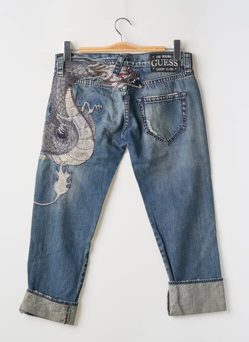 Blugi cu croială slim albastru GUESS femeie