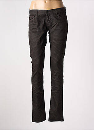 Blugi skinny elasticitate talie joasă maro GUESS femeie