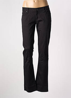 Pantalon drept elasticitate talie joasă negru GUESS femeie