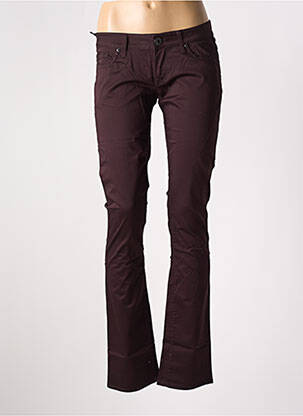 Pantalon drept elasticitate talie joasă violet GUESS femeie