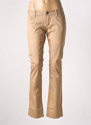 Pantalon drept elasticitate talie joasă bej GUESS femeie