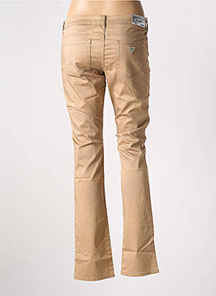 Pantalon drept elasticitate talie joasă bej GUESS femeie