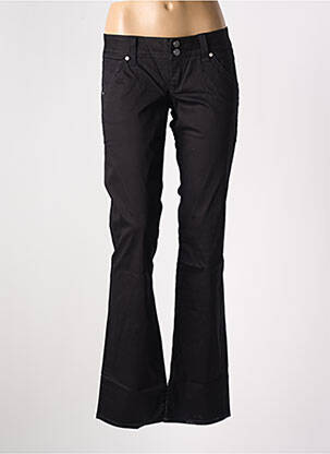 Pantalon drept elasticitate talie joasă negru GUESS femeie