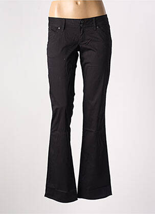 Pantalon drept elasticitate talie joasă negru GUESS femeie