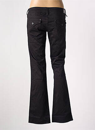 Pantalon drept elasticitate talie joasă negru GUESS femeie