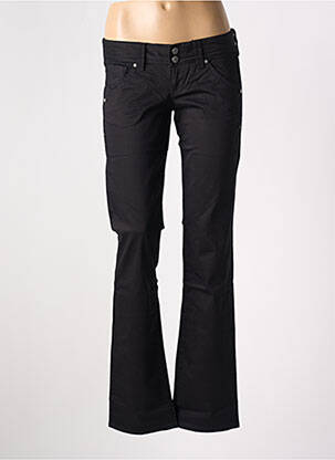 Pantalon drept elasticitate talie joasă negru GUESS femeie