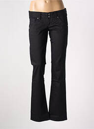 Pantalon drept elasticitate talie joasă negru GUESS femme
