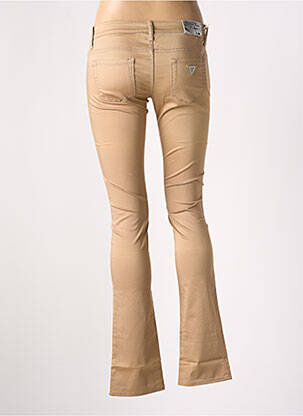 Pantalon drept elasticitate talie joasă bej GUESS femeie