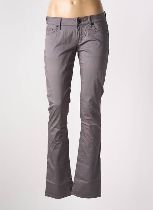 Pantalon drept gri GUESS femeie