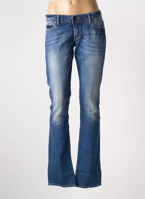 Blugi cu croială dreaptă albastru GUESS femeie