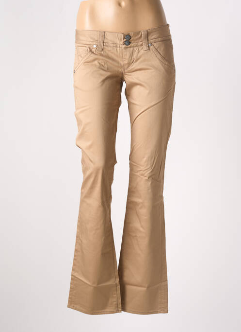 Pantalon drept bej GUESS femeie