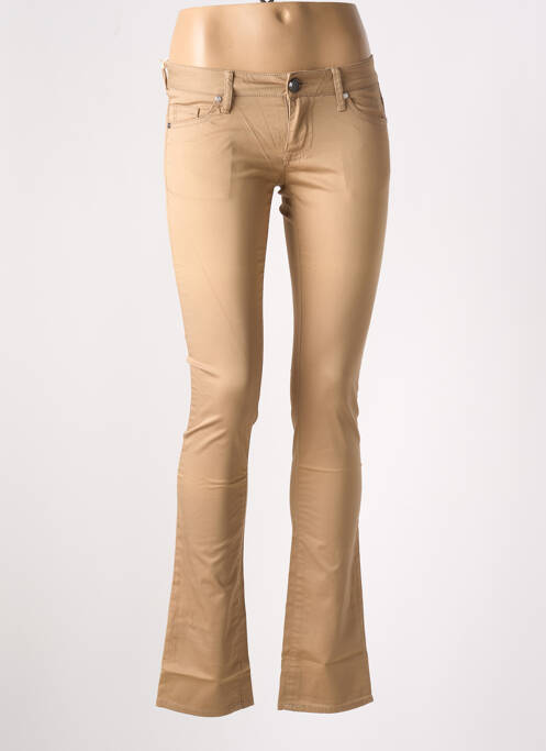 Pantalon drept bej GUESS femeie