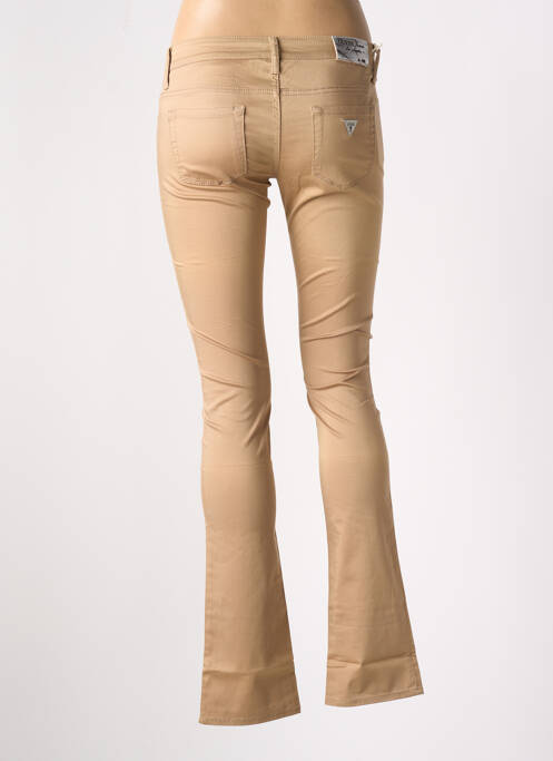 Pantalon drept bej GUESS femeie