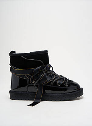 Botine/ghete umplută toc plat până la 3 cm negru GIA VENTOLA femeie