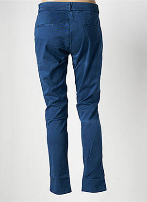 Pantalon chino țesătură poplin mărime normală albastru KAPORAL femeie