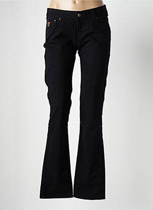 Pantalon drept elasticitate talie joasă negru LOIS femeie