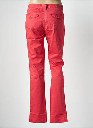 Pantalon drept închidere cu fermoar sub clapetă cu nasturi roșu PEPE JEANS femeie