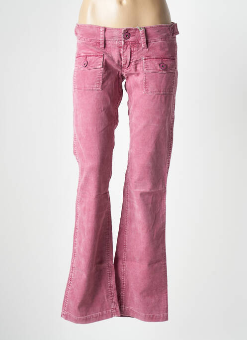 Pantalon evazat roz PEPE JEANS femeie