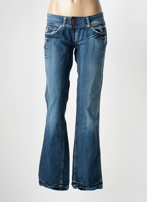 Blugi cu croială dreaptă albastru PEPE JEANS femeie