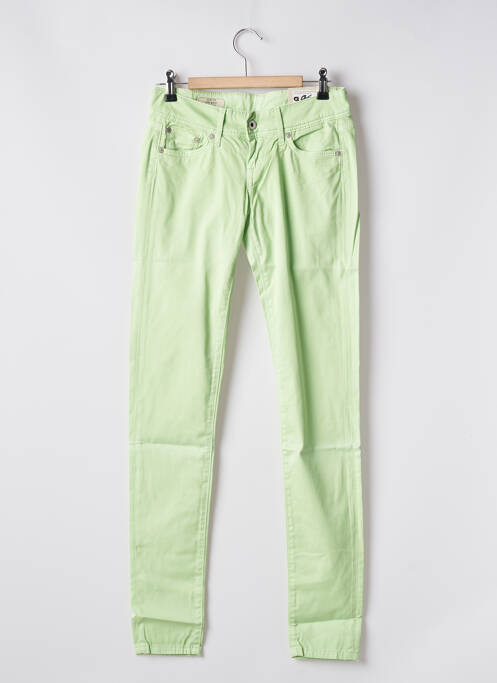 Pantalon slim verde PEPE JEANS femeie