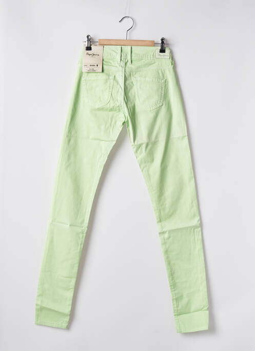 Pantalon slim verde PEPE JEANS femeie