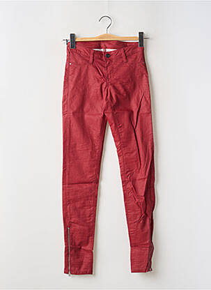Pantalon slim buzunare roșu TEDDY SMITH femeie