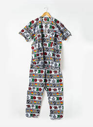 Set pantaloni țesătură crep gri SANS MARQUE femme