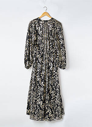 Rochie lungă mâneci lungi mâneci lungi negru H&M femeie