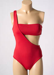 Costum de baie din două piese elasticitate top bentiță roșu SANS MARQUE femme