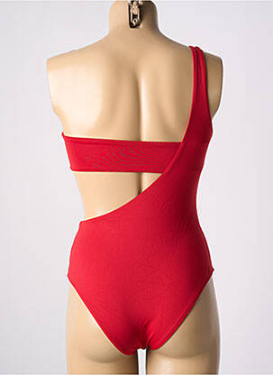 Costum de baie din două piese elasticitate top bentiță roșu SANS MARQUE femeie