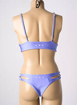 Costum de baie din două piese elasticitate top triunghiuri violet BELLES DES PINS femeie