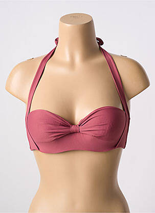 Sutien de costum de baie elasticitate top sutien modelat roz SANS MARQUE femeie