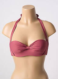 Sutien de costum de baie elasticitate top sutien modelat roz SANS MARQUE femme