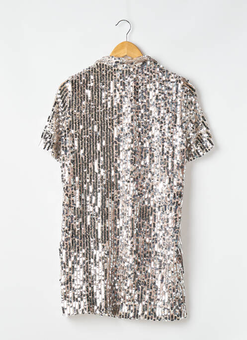 Rochie scurtă argintiu ZARA femeie