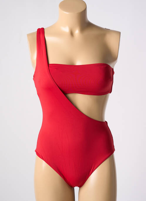Costum de baie din două piese roșu SANS MARQUE femeie