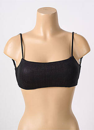 Sutien de costum de baie elasticitate sutien cu susținere înaltă și burete detașabil negru MISS OUT OF OFFICE femeie