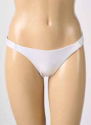 Chiloți de baie alb MISS OUT OF OFFICE femeie