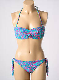 Costum de baie din două piese elasticitate top bentiță albastru DARJEELING femme