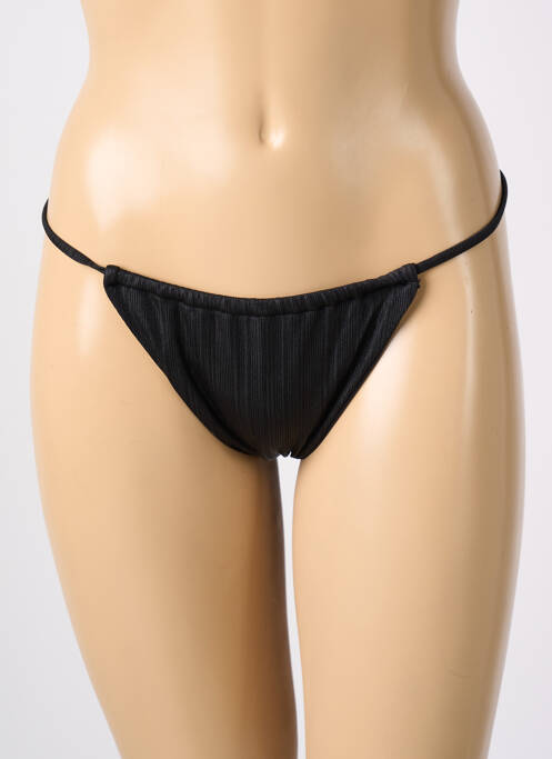 Chiloți de baie negru MISS OUT OF OFFICE femeie