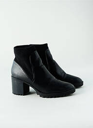 Botine/ghete toc pătrat toc de 7 la 9 cm negru ZARA femeie