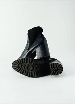 Botine/ghete toc pătrat toc de 7 la 9 cm negru ZARA femme