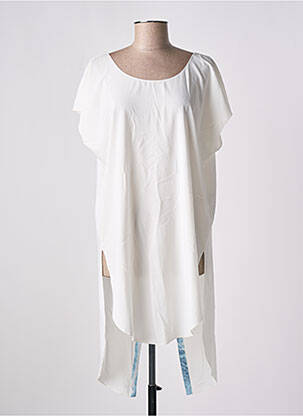 Tunică mâneci scurte alb GIA VENTOLA femeie